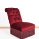 Red padded toad chair