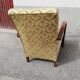 Chair 50s green floral fabric