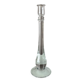 Tall Vintage Hand-Blown Glass Candlestick