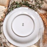 Round dish, hard porcelain, Rheinpfalz, Germany