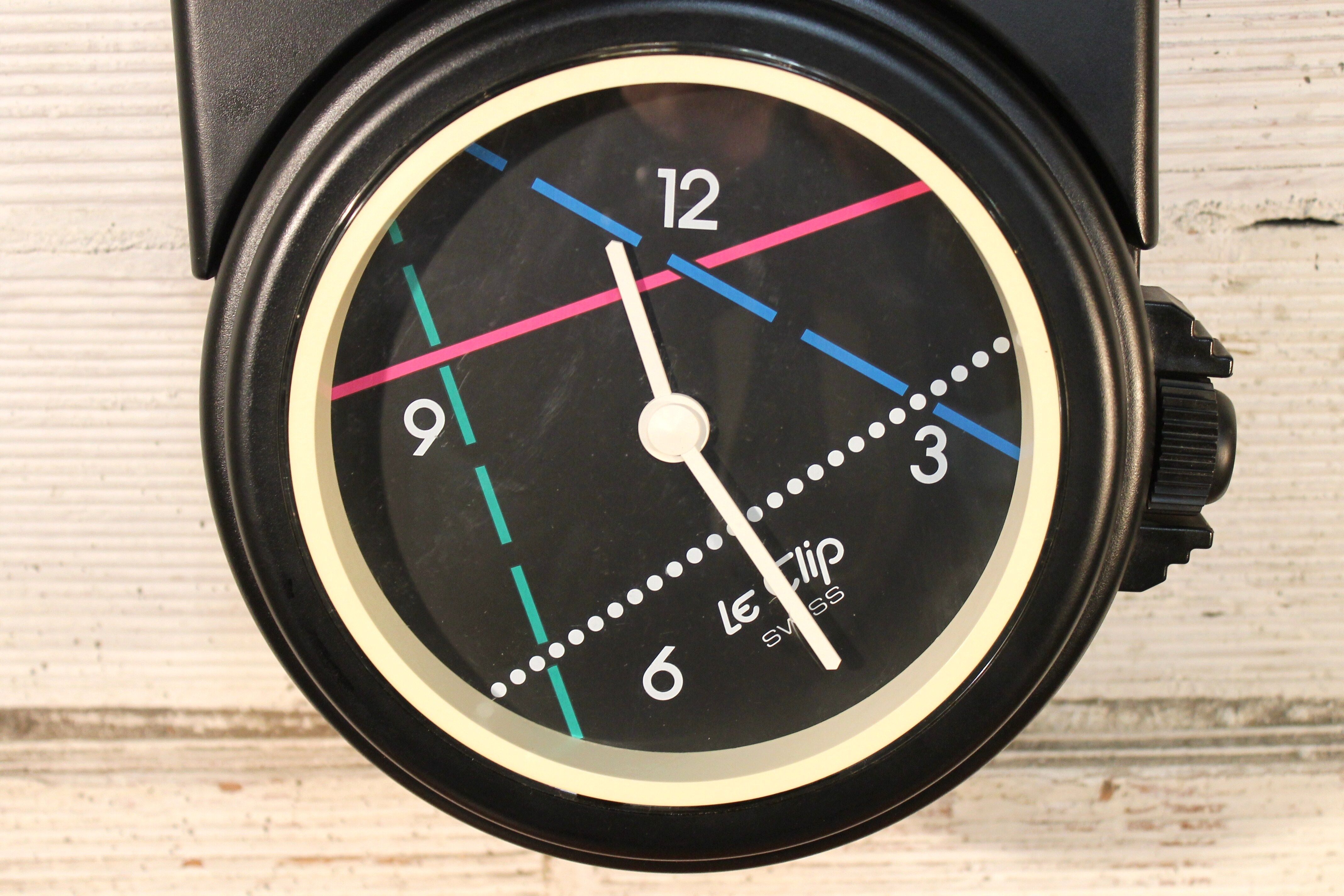 The 80s clip wall clock