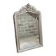 Grand miroir ancien fin XIXème siècle à fronton sculpté de style Louis Phil