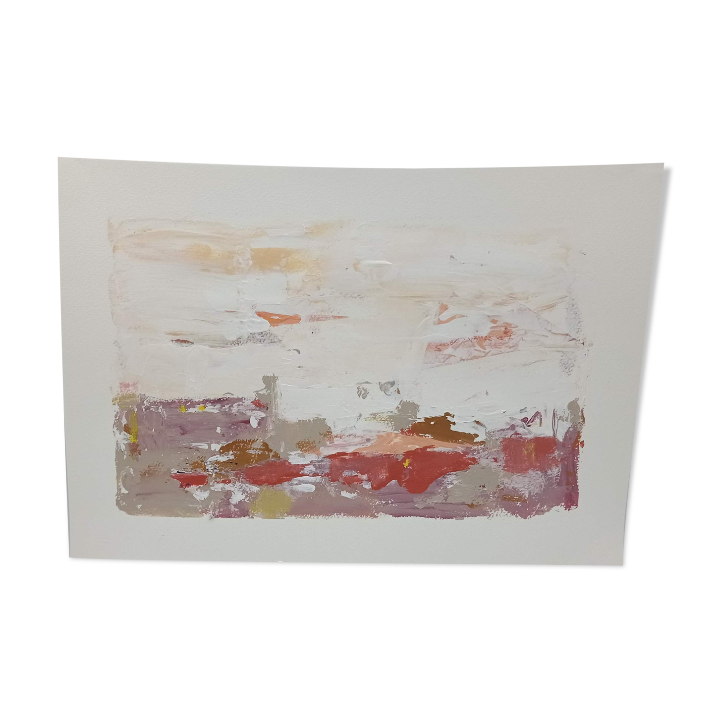 Abstract landscape painting