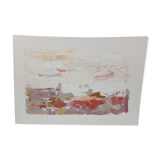 Abstract landscape painting