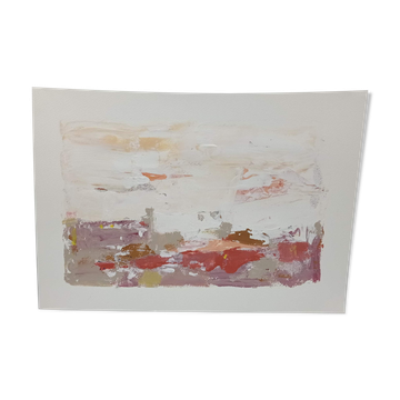 Peinture paysage abstraite