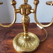 Lampe bouillotte 3 feux en bronze Maison Collange