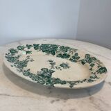 Iron earth presentation dish - roses - Bordeaux