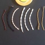 Pair of Art Deco bedside lamps in brass and etched glass