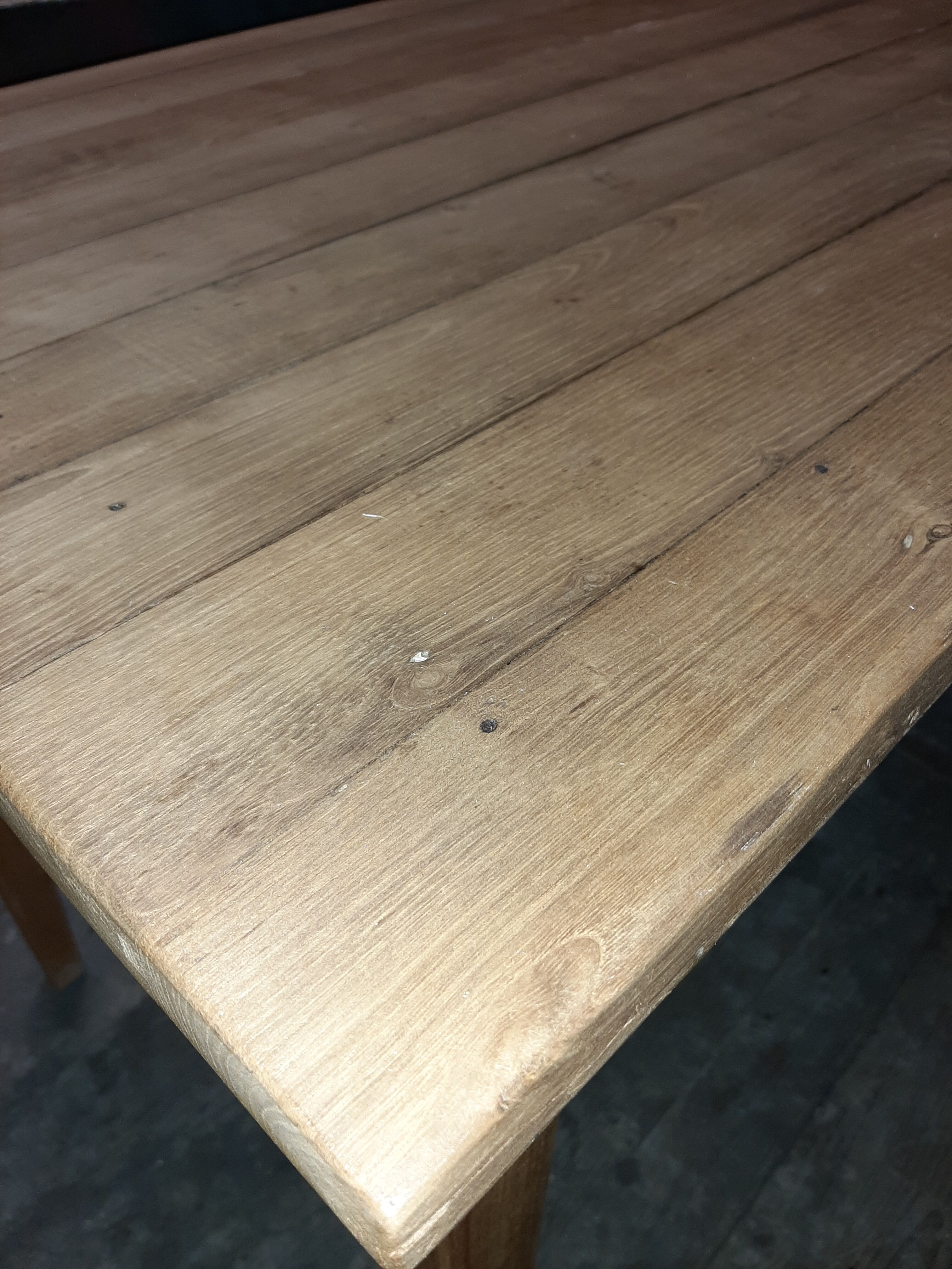 Solid oak side table