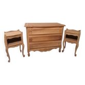 Commode et lot table de chevet