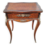 Coiffeuse française en palissandre de style Louis XV marqueterie