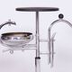 Restored Bauhaus Small Table, Unusual Design, Chrome, Bakelit, Germany, 1930s