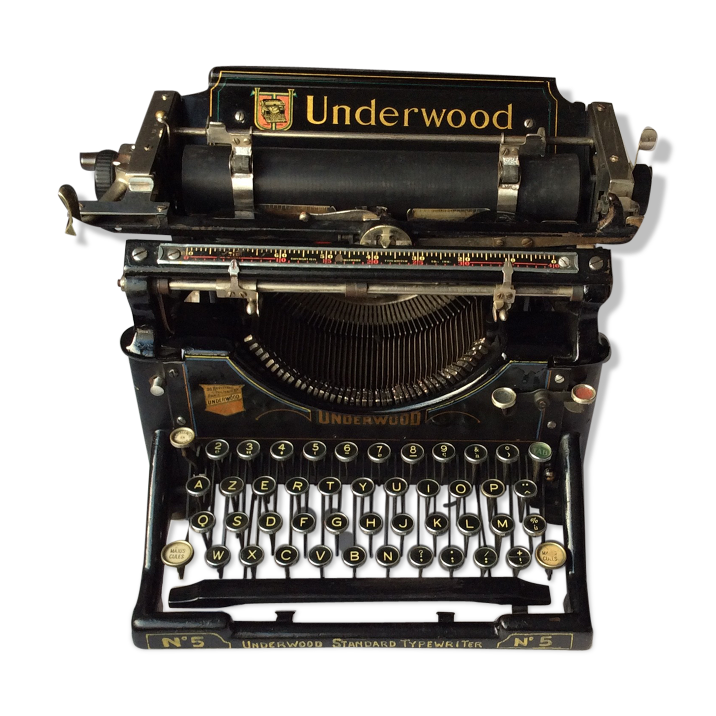 Old underwood typewriter