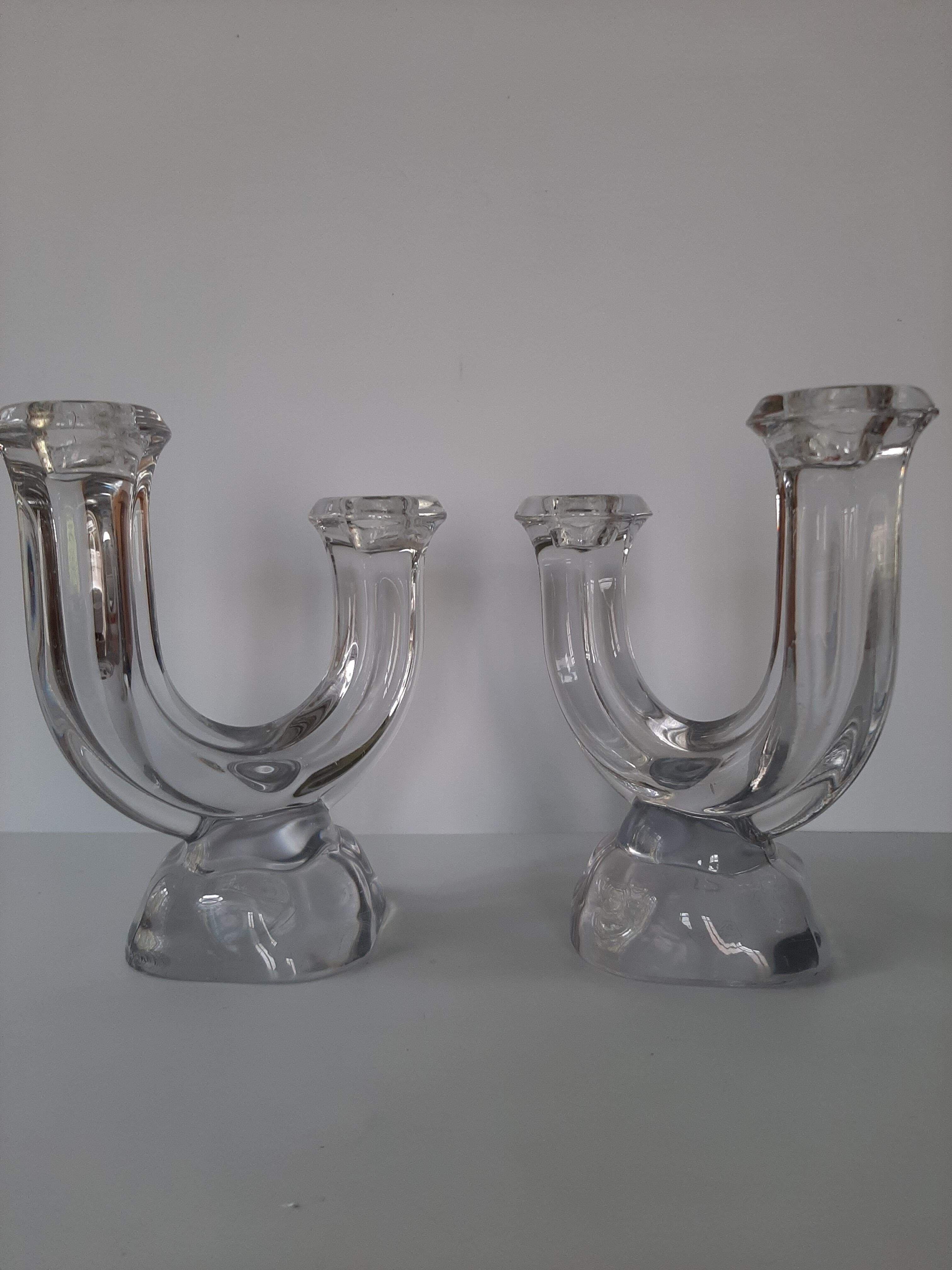 Pair of vintage candle holders