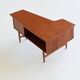 Peter Løvig Nielsen boomerang writing desk in teak Løvig Denmark 1960