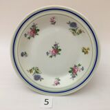 Set of 6 hollow plates "lourioux foëcy"