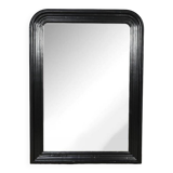 Large Blackened Wooden Mirror, Louis-Philippe style – Mid-19th century