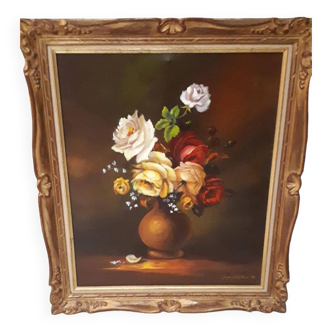 Saglietto flower bouquet painting