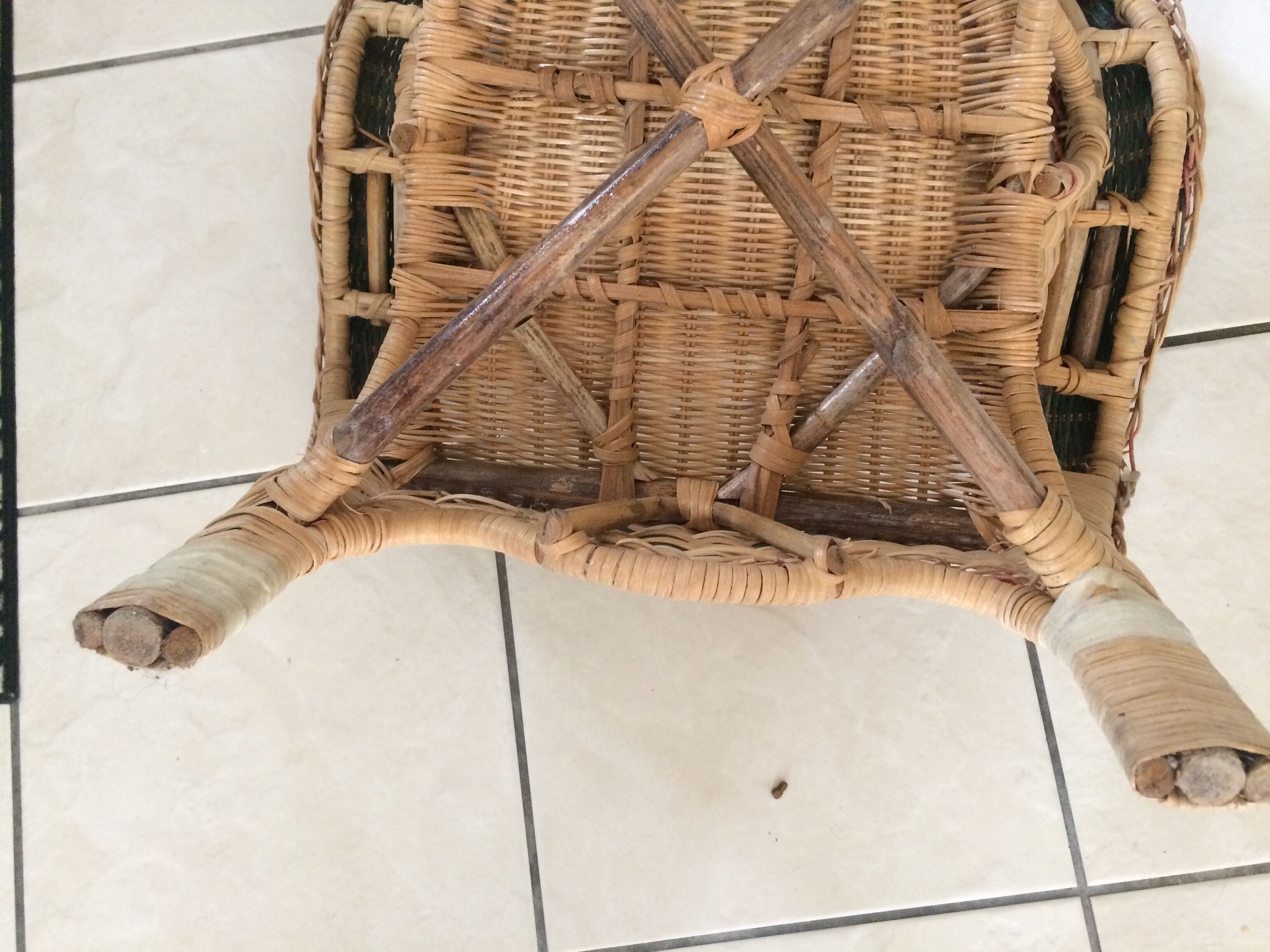 Children armchair rattan 65 years