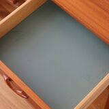 Entrance bench, Scandinavian modular telephone bench, teak, 1960