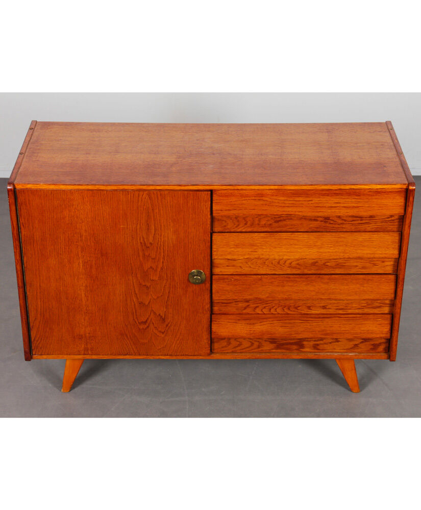 Vintage oak buffet by Jiri Jiroutek, model U-458, 1960