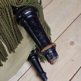 Napoleon III period velvet fireside chair