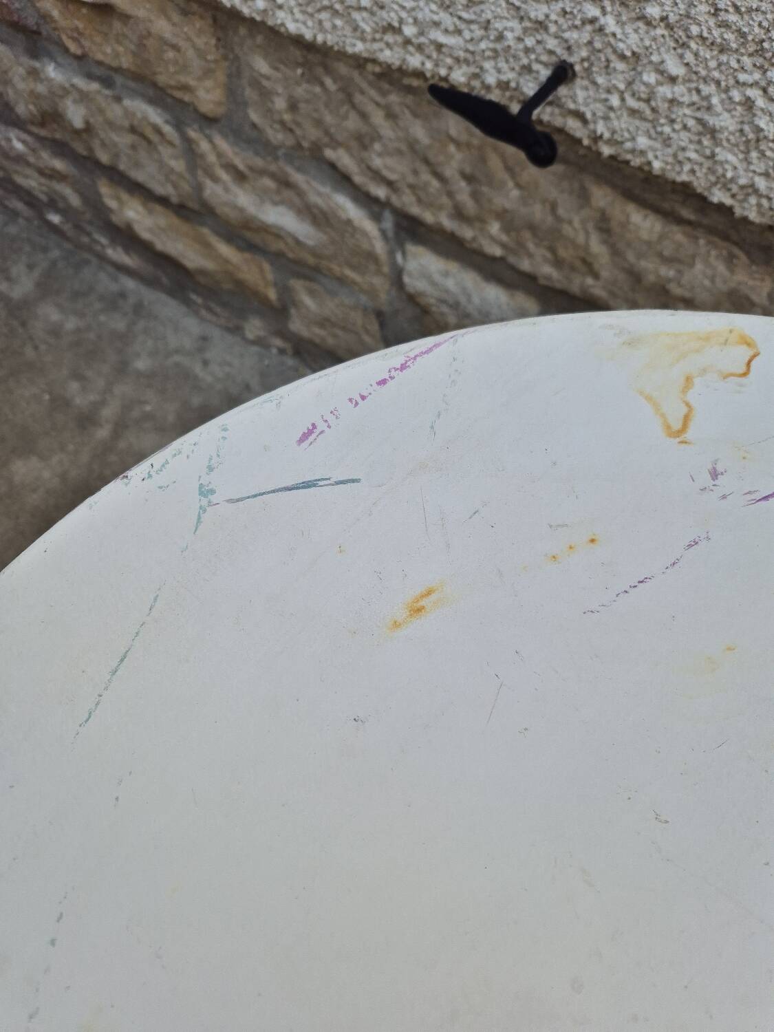 19th century wrought iron garden bistro pedestal table