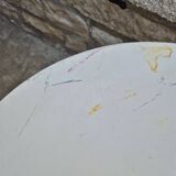 19th century wrought iron garden bistro pedestal table