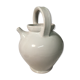 Old chevrette / pitcher in white earthenware