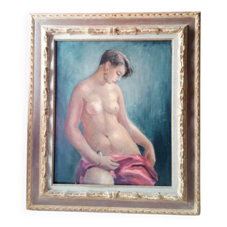 Femme nue Huile sur toile