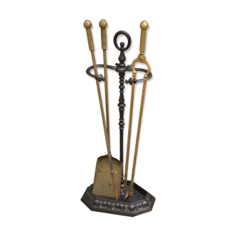 French cast iron fire irons stand or umbrella stand