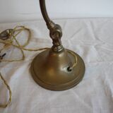 Lampe de bureau ancienne articulée en cuivre