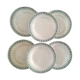 Assiettes semi-plates terre de fer Digoin Sarreguemines.