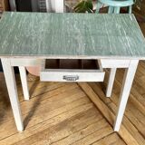 Small vintage farmhouse desk table 1960