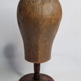 Former wooden milliner's head, 1900