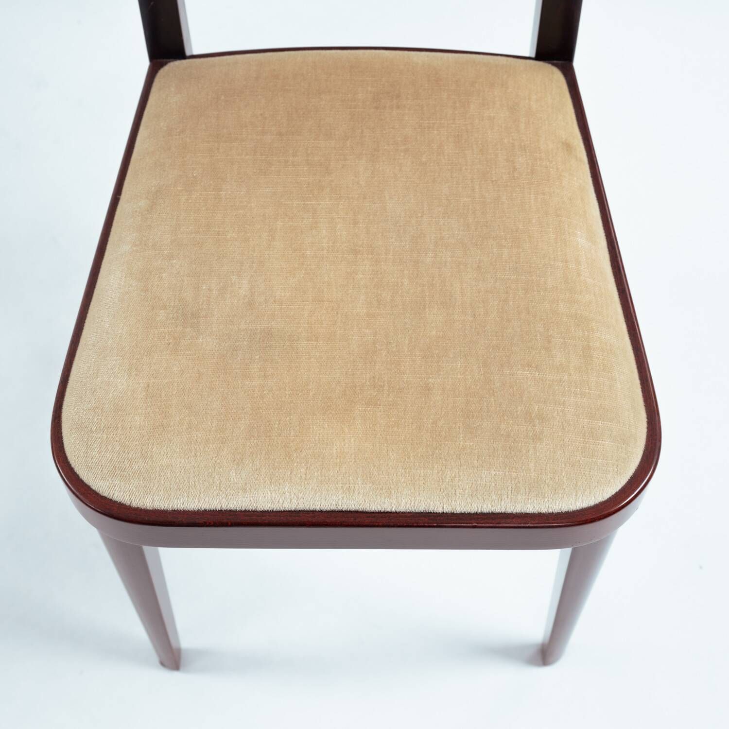 Thonet High Back Velvet Chairs No. 567 by Otto Prutscher