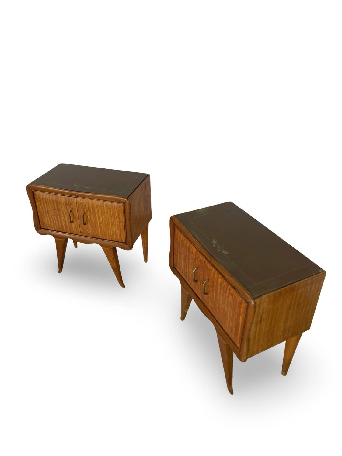 Paire de tables de chevet italiennes, milieu XXème