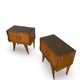 Paire de tables de chevet italiennes, milieu XXème