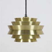 Granhaga / Carl Thore “Trava” pendant lamp 25 cm / brass / gold / aluminum / mid-century modern design / 1970s