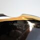 Black ceramic ashtray and vintage gold 50/60