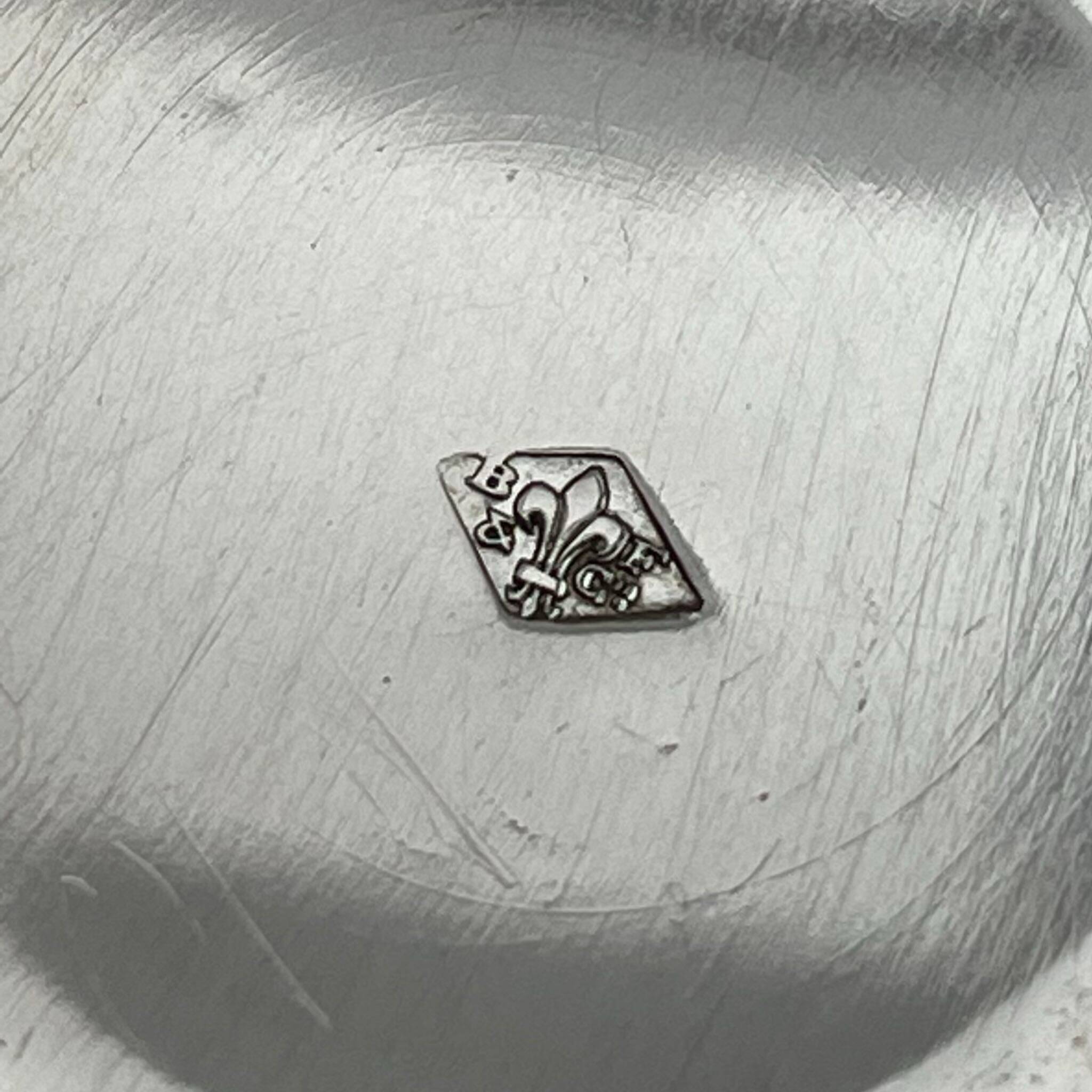 Silver Cup and Saucer | 20th Century | Ribbon and Flower Garland