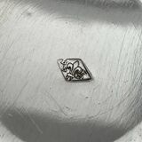 Silver Cup and Saucer | 20th Century | Ribbon and Flower Garland