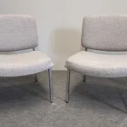 Pair of modernist armchairs, France circa 1970