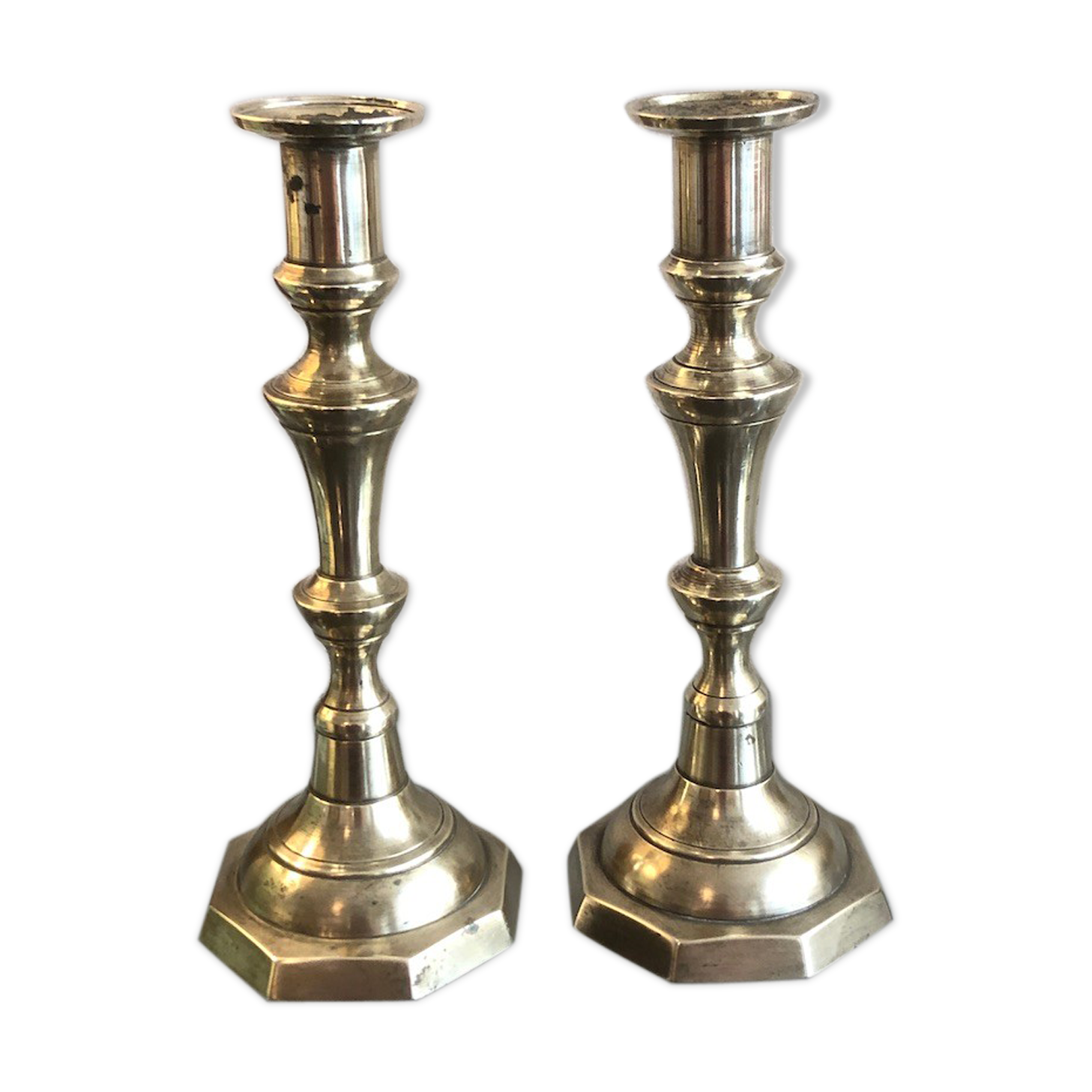 Couple of brass candlesticks