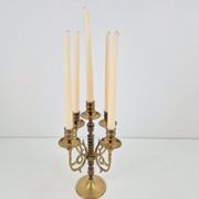 Bougeoir en cuivre rustique français, 1950