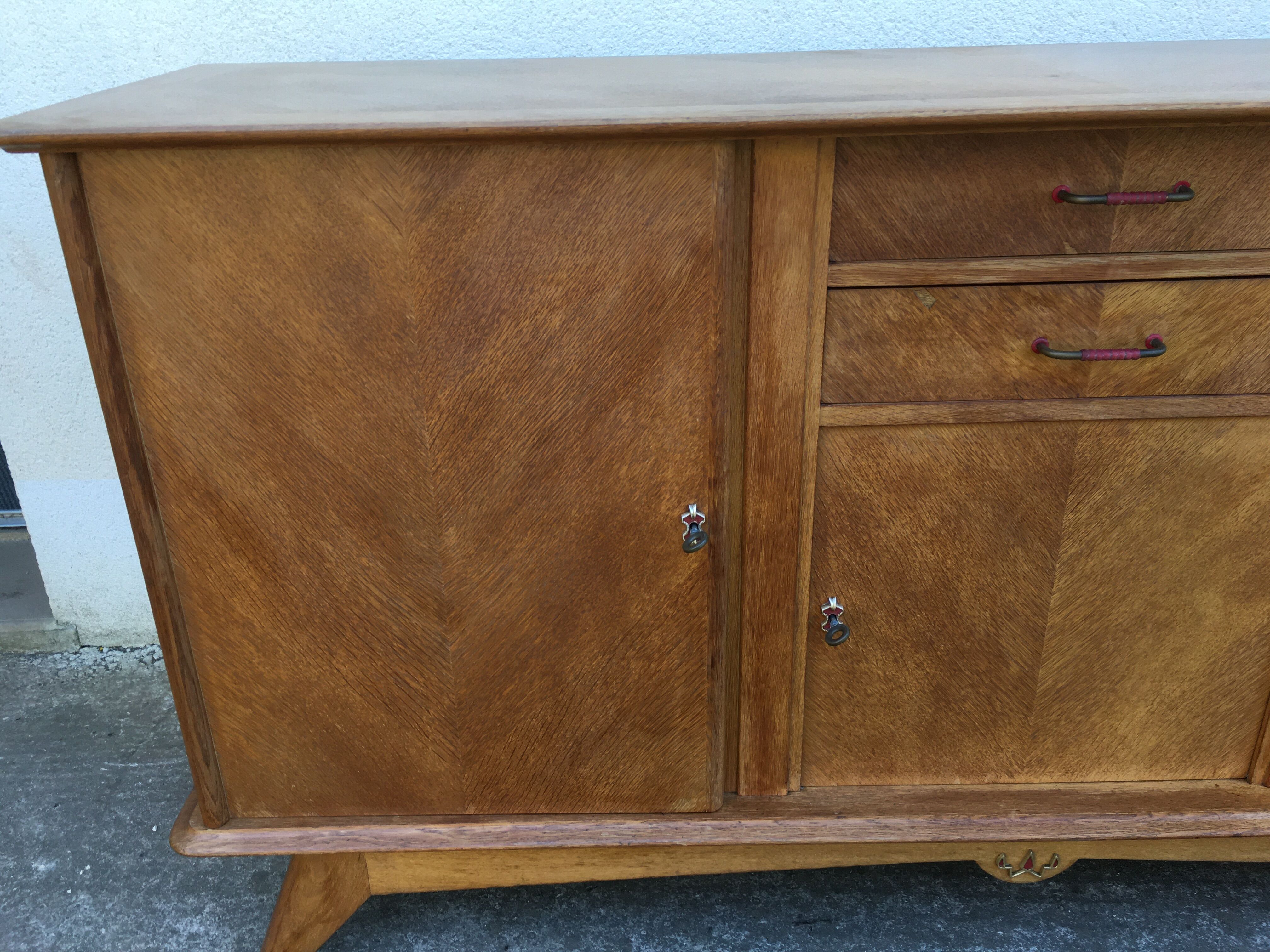 Buffet enfilade vintage feet compass year 50