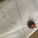 Nappe de vigneron en chanvre et coton monogramme PB.