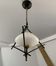 Old lamp opaline and metal house Lunel