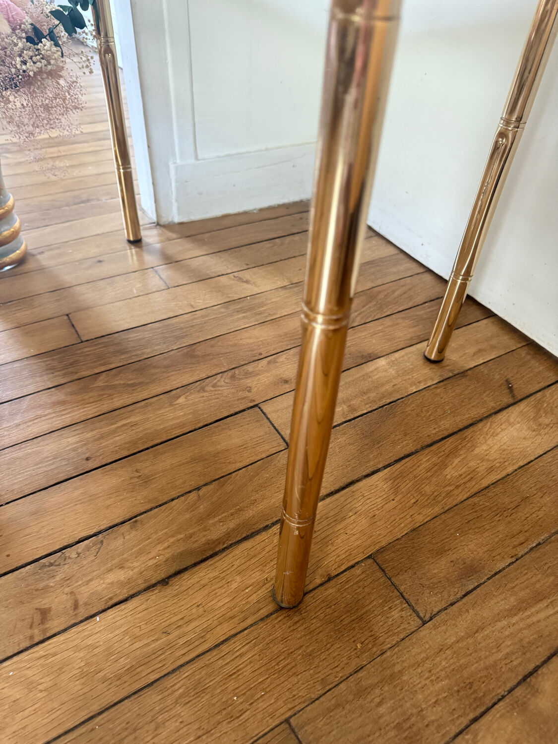 3 nesting bamboo tables