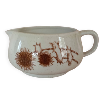 Sarreguemines "Chardons" milk jug